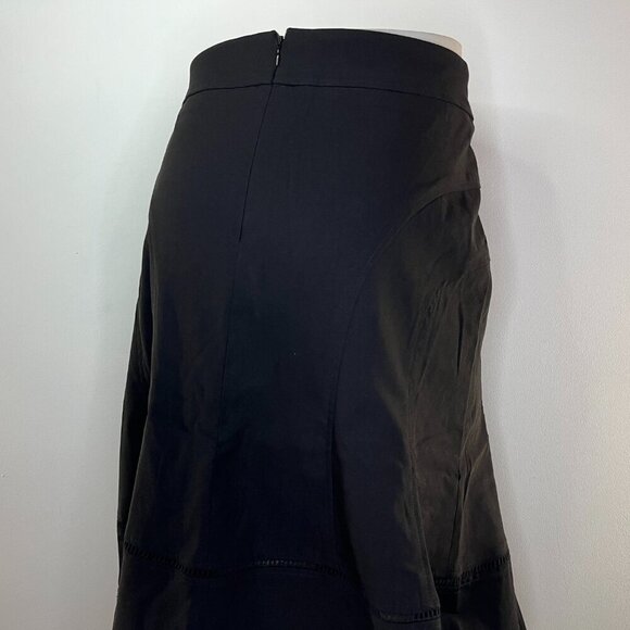 NANETTE LEPORE Women's Black Rayon Stretch Skirt - Size 6 - NWT - Picture 3 of 5